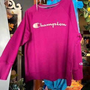 Fuschia Champion Sweatshirt